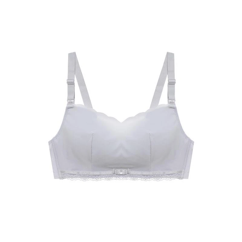上开扣薄款哺乳文胸夏季聚拢上托无钢圈透气舒适