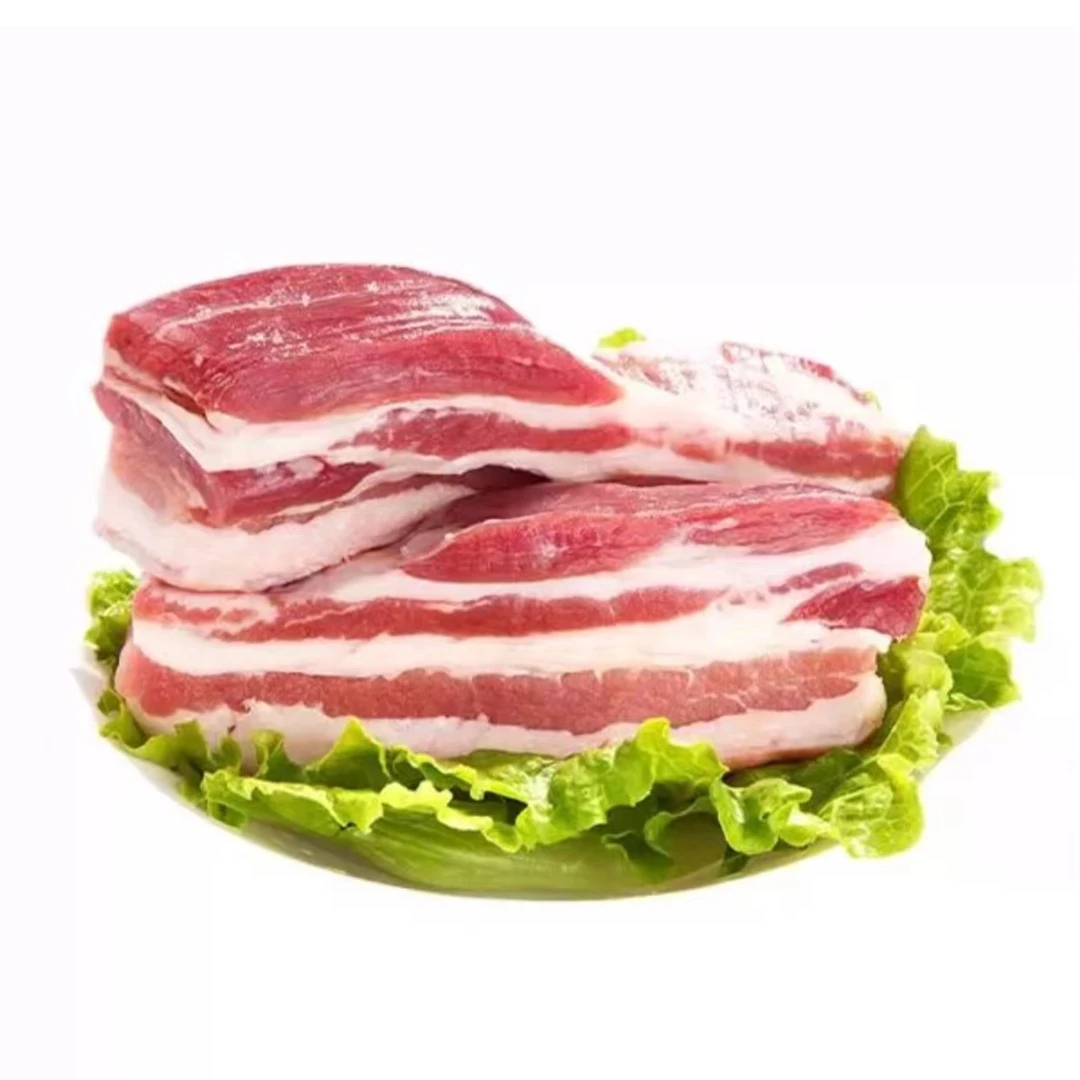 《壹号土猪》黑猪 五花肉  约300g(略肥)