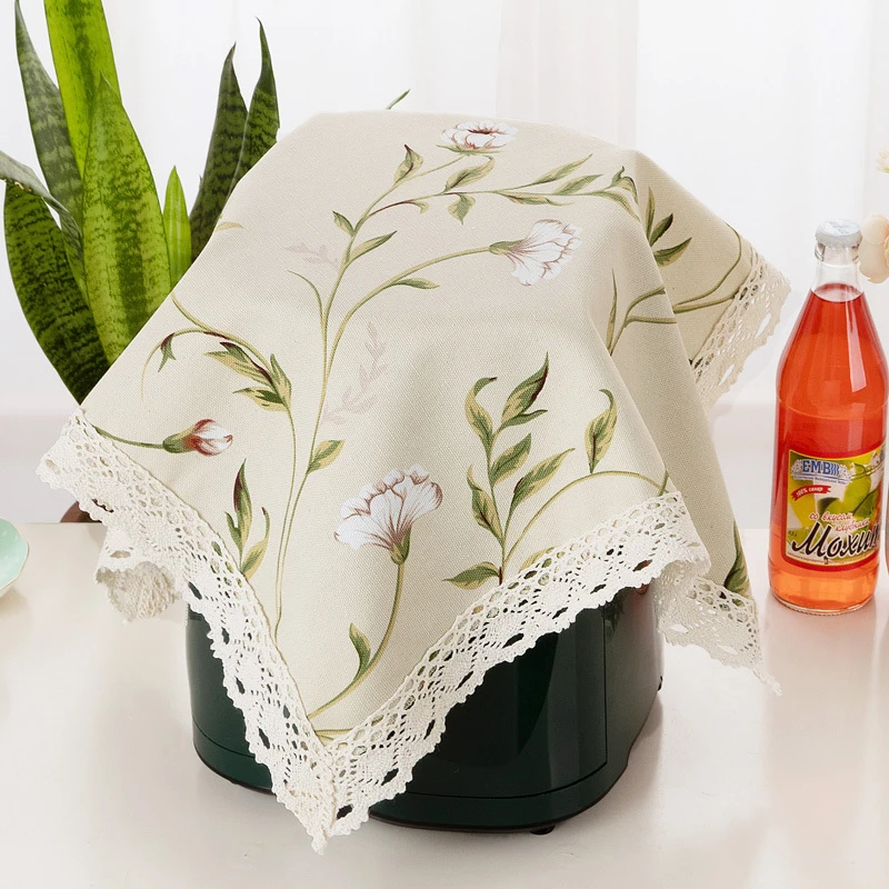 简约现代卡通空气炸锅蒙布电饭煲榨汁布机家用厨房小号大号防尘罩