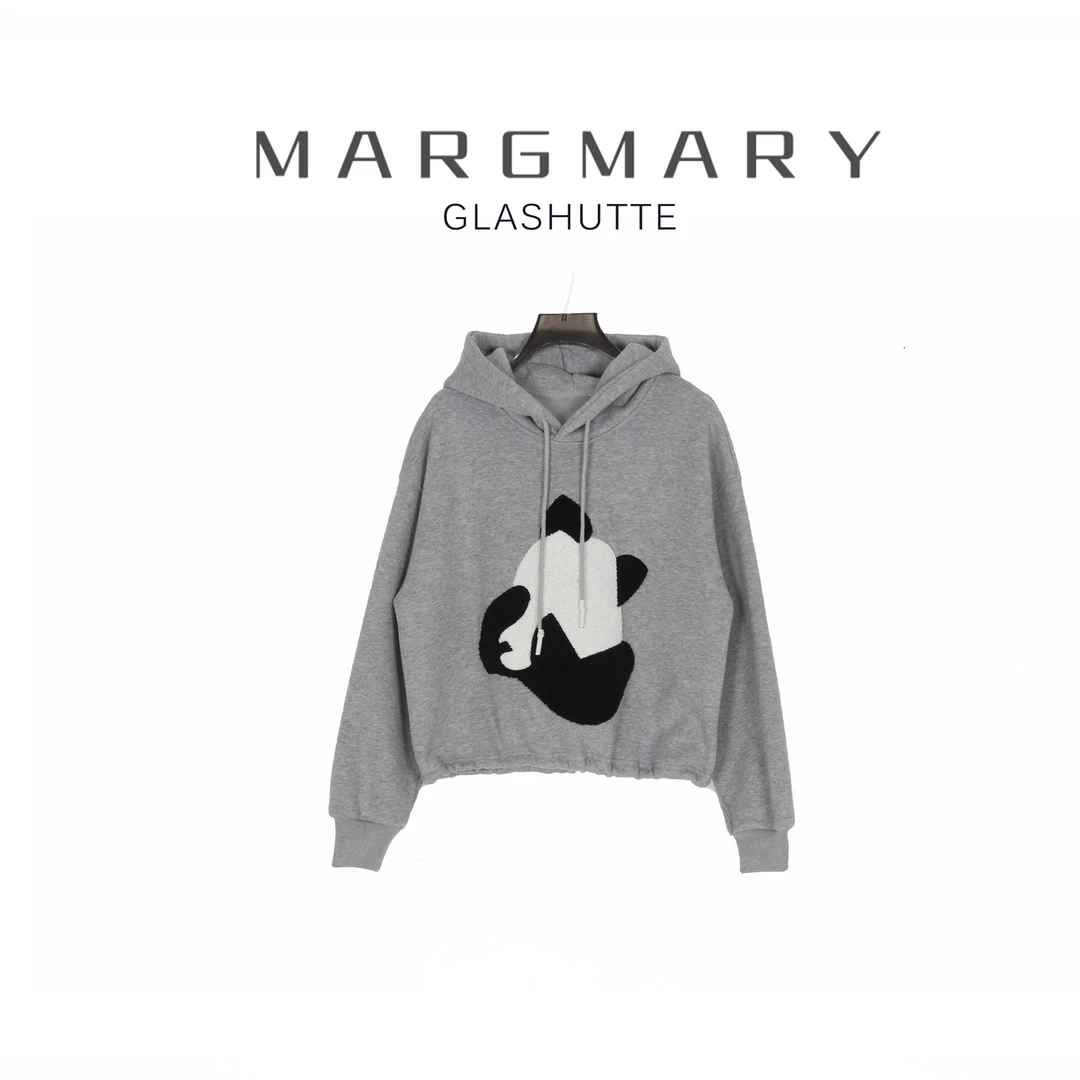 2024秋冬设计师新款休闲时尚百搭气质熊猫显瘦潮流连帽卫衣