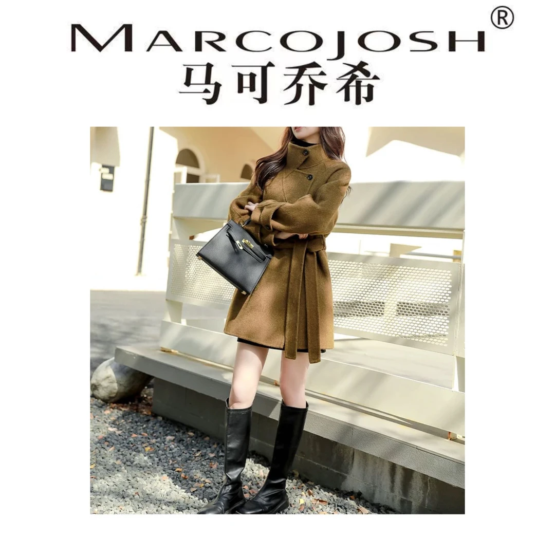 MARCOJOSH/马可乔希气质大衣百搭羊.毛大衣时尚轻奢显瘦休闲2404