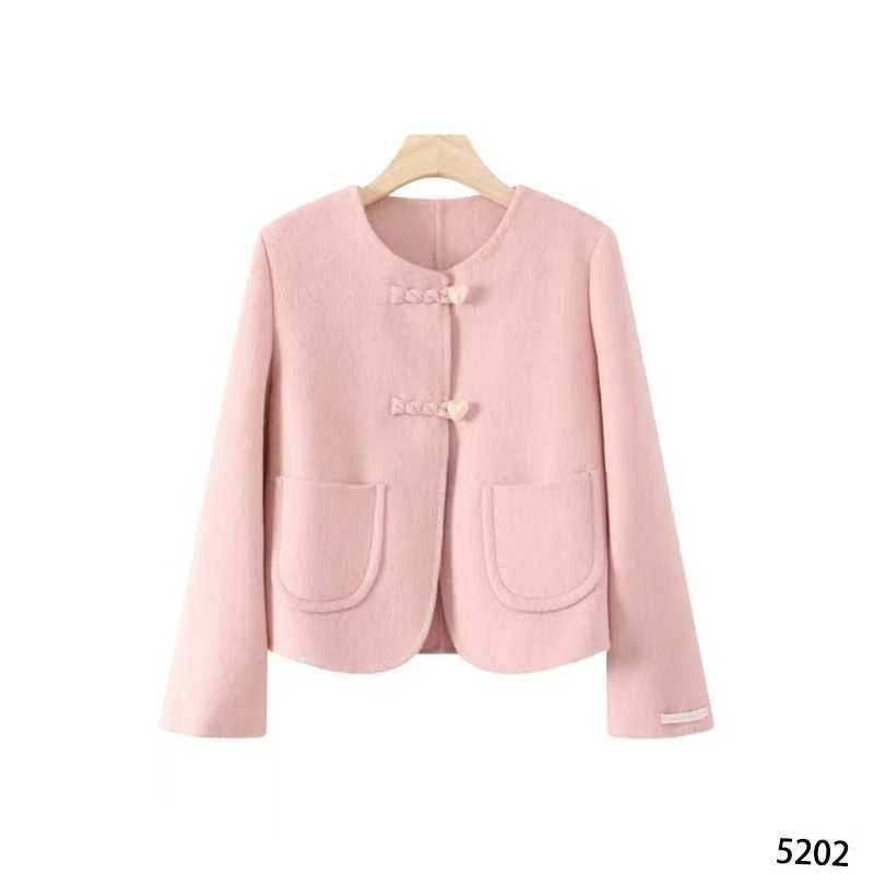 气质百搭小香风羊.毛大衣时尚轻奢显瘦5202