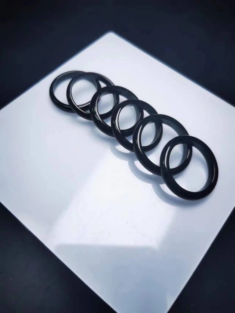 天然A货乌鸡翡翠戒圈