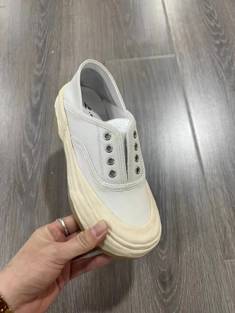 8801（丹姐家）运动一脚蹬舒适百搭小白鞋时尚低帮厚底女士