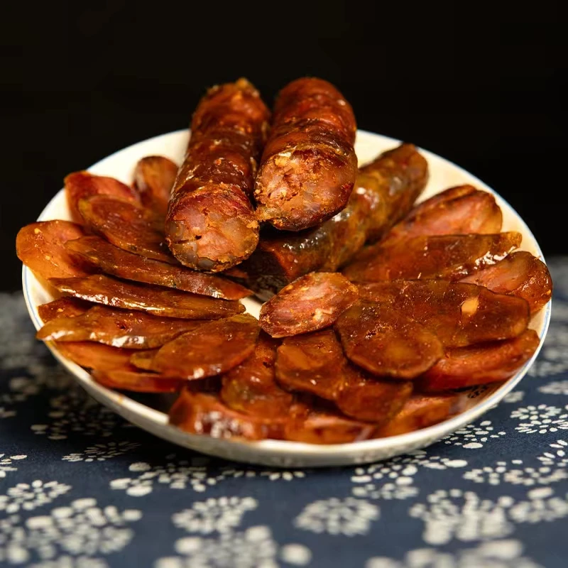 两斤正宗柏树烟熏川味传统农家手工灌制香肠