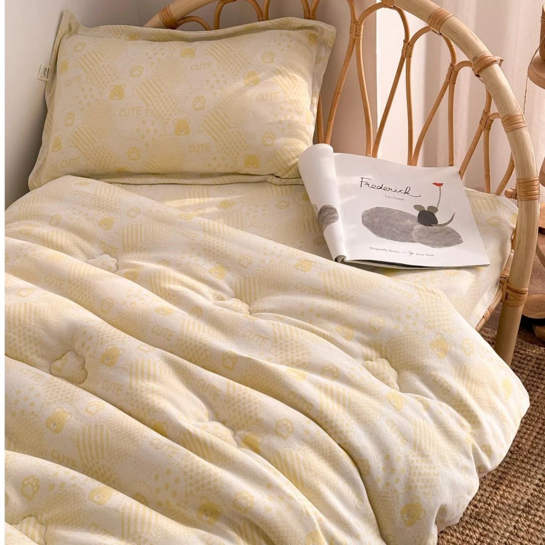 2024【新生儿多功能盖毯】棉针织家用学生成人床单午睡弹性毯子