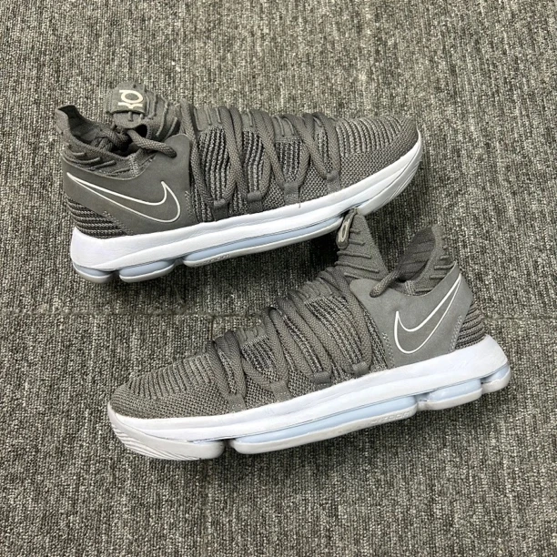 44码 kd10白灰 二手无原盒 篮球鞋 市价3299
