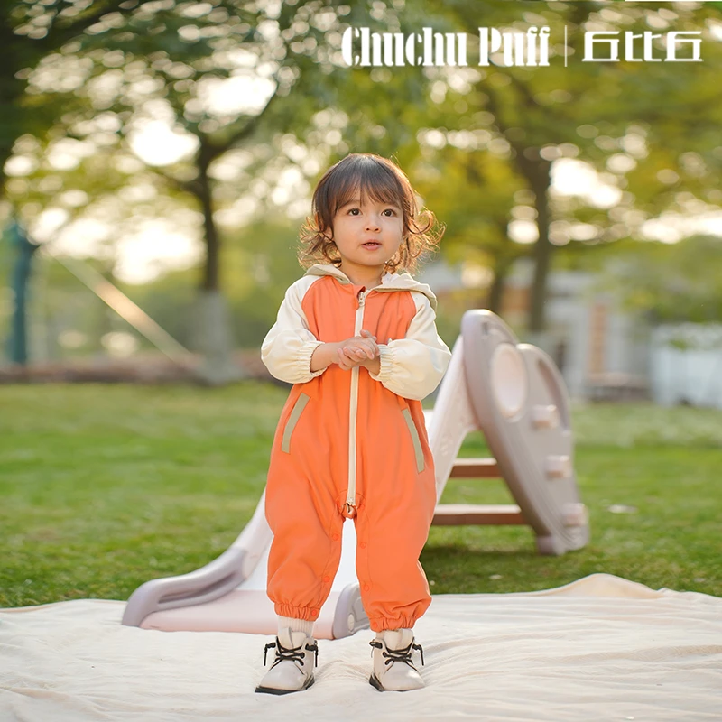 丘比丘婴幼儿初秋装外出服春秋季宝宝衣服春秋连体衣防风婴童哈衣