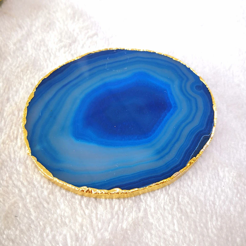 原石毛料切片 办公摆件 家居饰品 杯托杯垫 壶承手工Diy 摆件创意