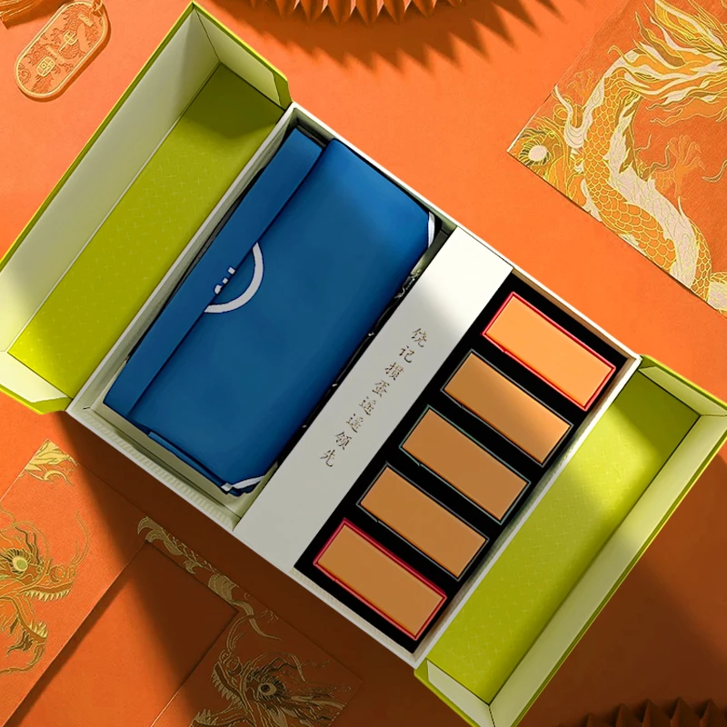 饶记掼蛋扑克礼盒黑金配色背板五层加厚加硬双面压纹工艺商务好礼