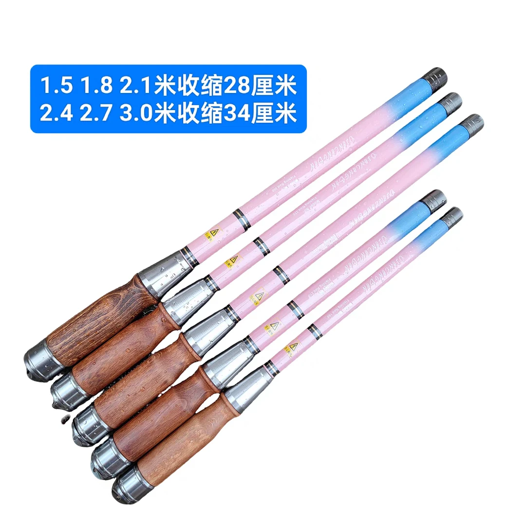 超短溪流小物杆袖珍钓竿钓马口白条便携溪流手竿鳑鲏杆虾竿儿童竿