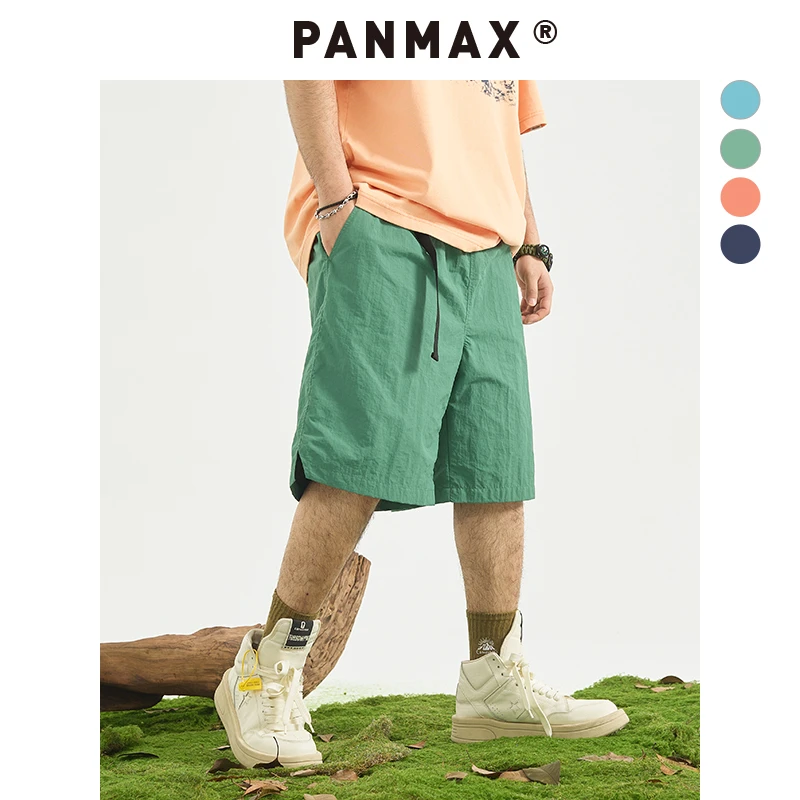 PANMAX大码男裤加大宽松多色酷潮短裤休闲透气美式潮牌百搭透气胖