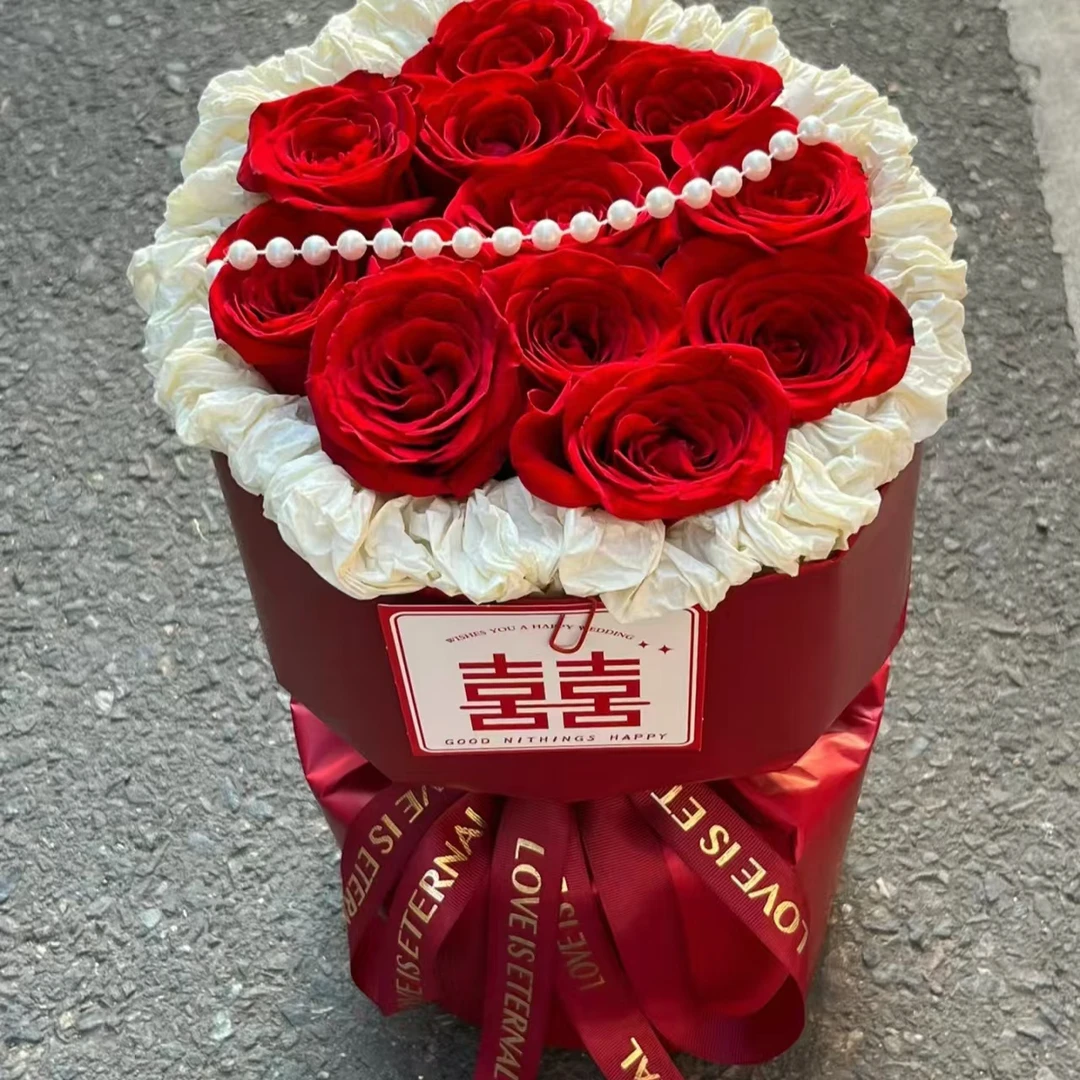 【约会❤爆款】11朵玫瑰小香风花束送女友送闺蜜约会同城速递配送
