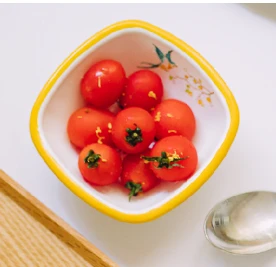 【微瑕】清欢方形碗  10CM fd