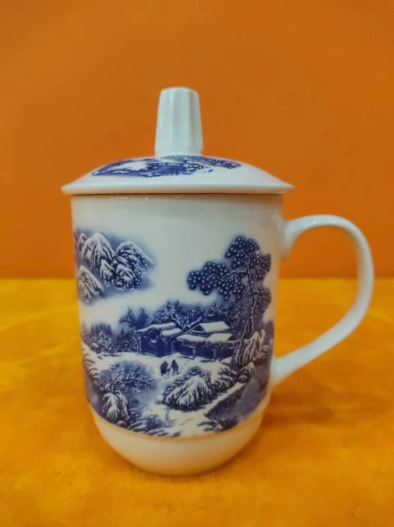 摆件D44当代景德镇制青花杯(代拍链接,所见即所得)