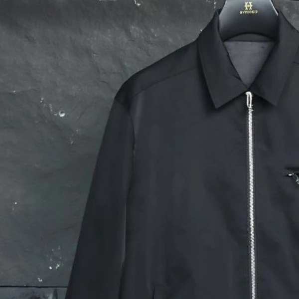 高端硬货 2024新品春秋黑色夹克外套5309