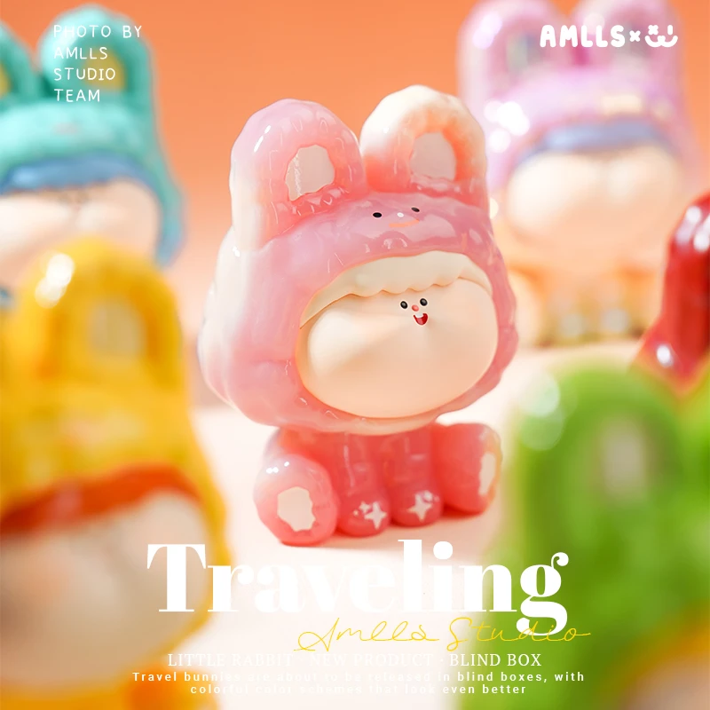 【喜玩TOY】阿玛莉莉丝旅行小兔主题潮玩摆件盲盒可爱公仔玩具