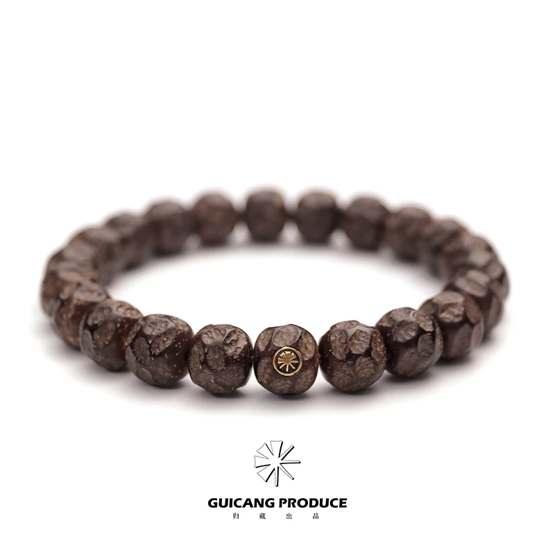 恶鬼无相/归藏出品原创手工雕刻印尼原生态椰蒂手串10mm*9mm-22颗