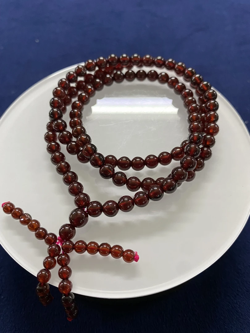 石榴石手链酒红色红红火火