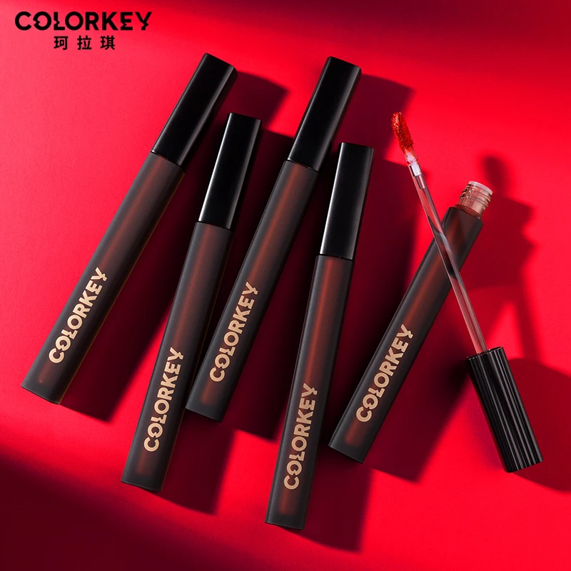colorkey珂拉琪黑缎唇釉哑光空气丝绒夏季口红礼物送女友学生平价