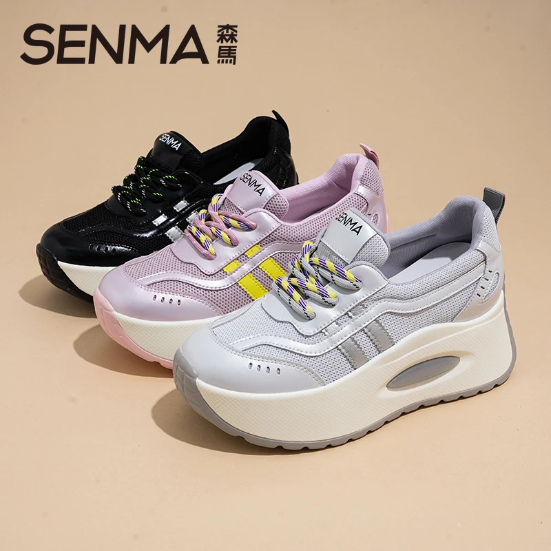SENMA/森马内增高阿甘鞋女潮夏秋季新款透气百搭小个子运动休闲鞋