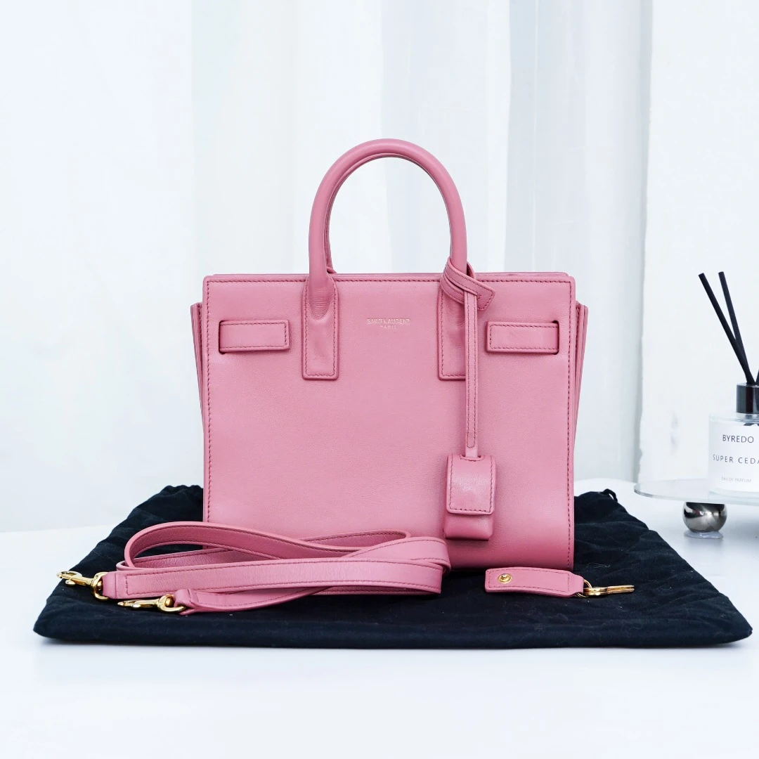 95新 YSL/圣罗兰 YSL 圣罗兰粉色风琴tote小号 MD33090072