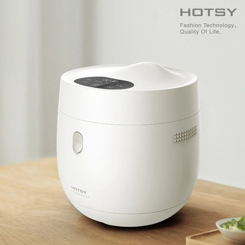 HOTSY浩思迷你电饭煲出口日韩低糖2L家用智能电饭锅不粘锅2-4人