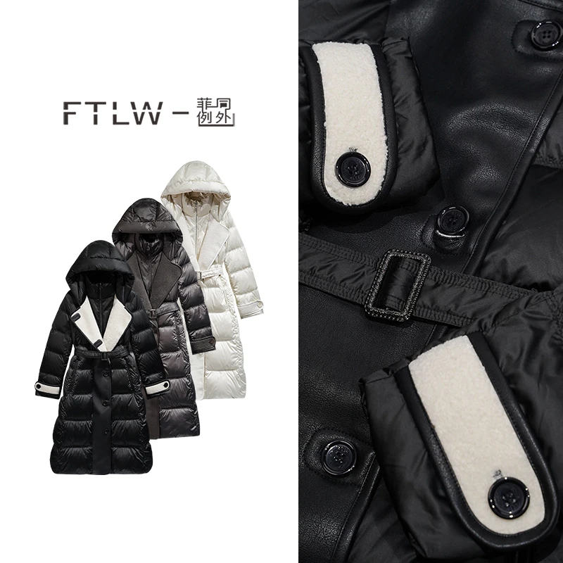 板熙FTLW【国泰民安】-显瘦气质时尚百搭秋冬长款羽绒服-3030