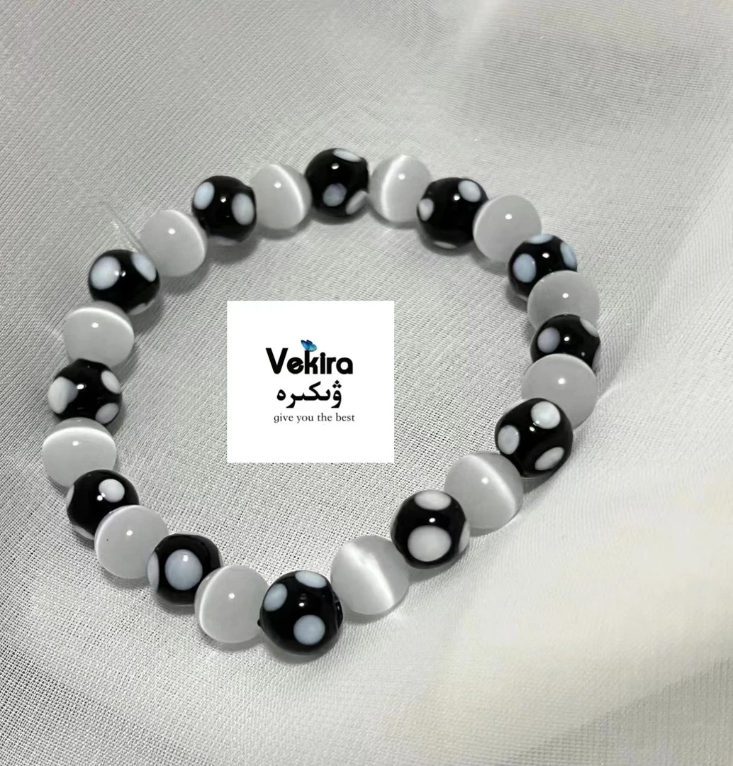 非金属布艺手链 新款手链手饰百搭手工小众白色手链有礼盒