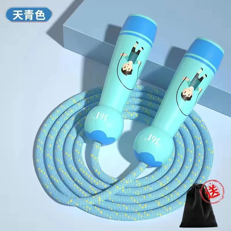 橡胶跳绳成人运动儿童初学训练者专用可调节耐用跳绳儿童跳绳