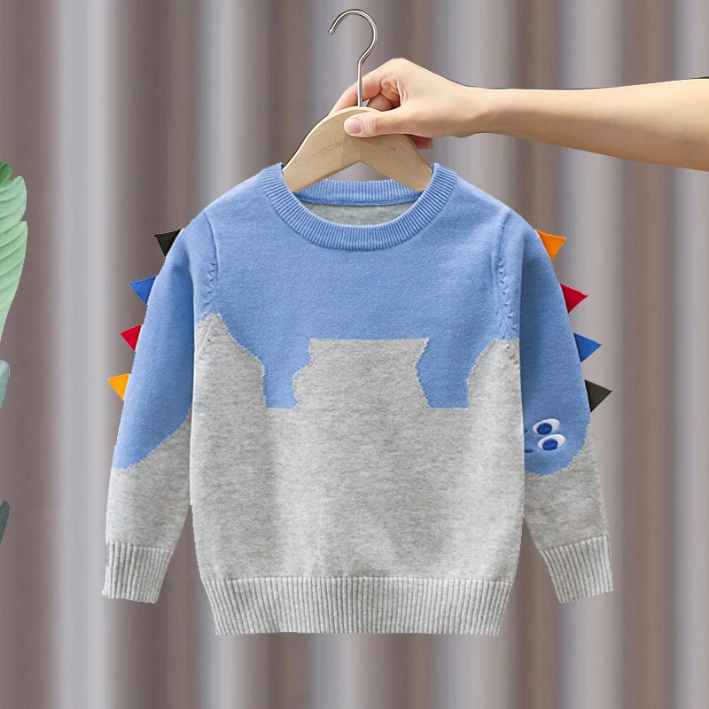男童毛衣2025春秋季新款儿童宝宝男孩纯棉套头打底针织衫上衣洋气