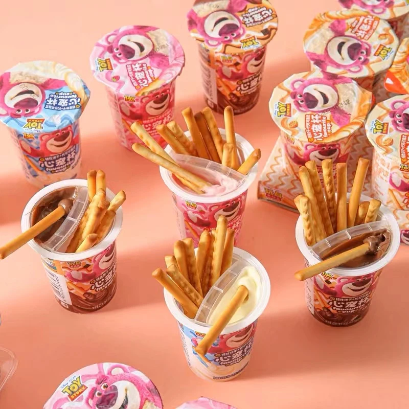 滨崎草莓熊心宠杯手指蘸酱饼干香橙味