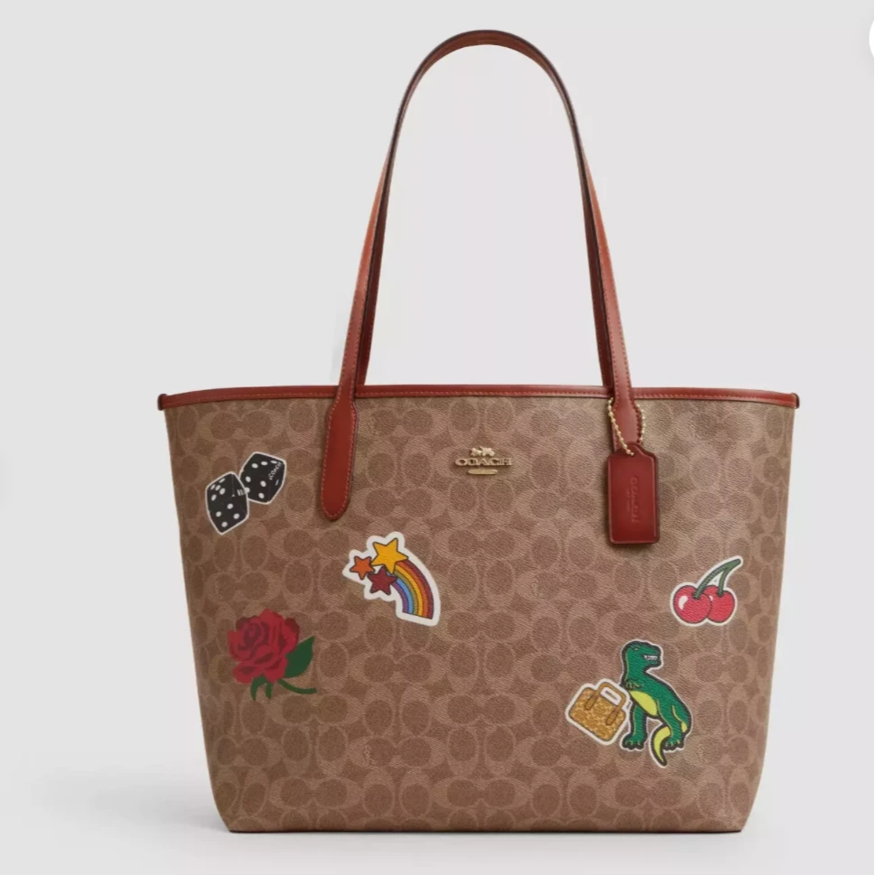 COACH/蔻驰City 经典老花手提包单肩包