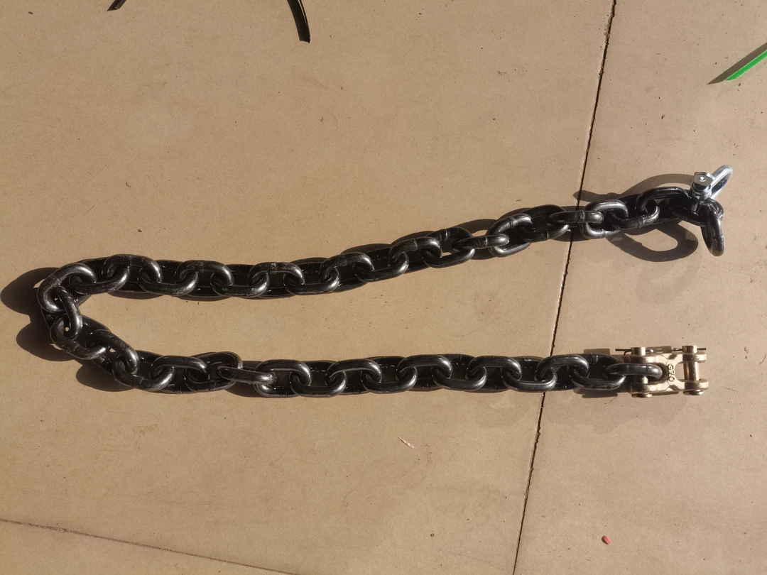 G80猛钢国标防滑链（长度1米15送两个链接头）2根