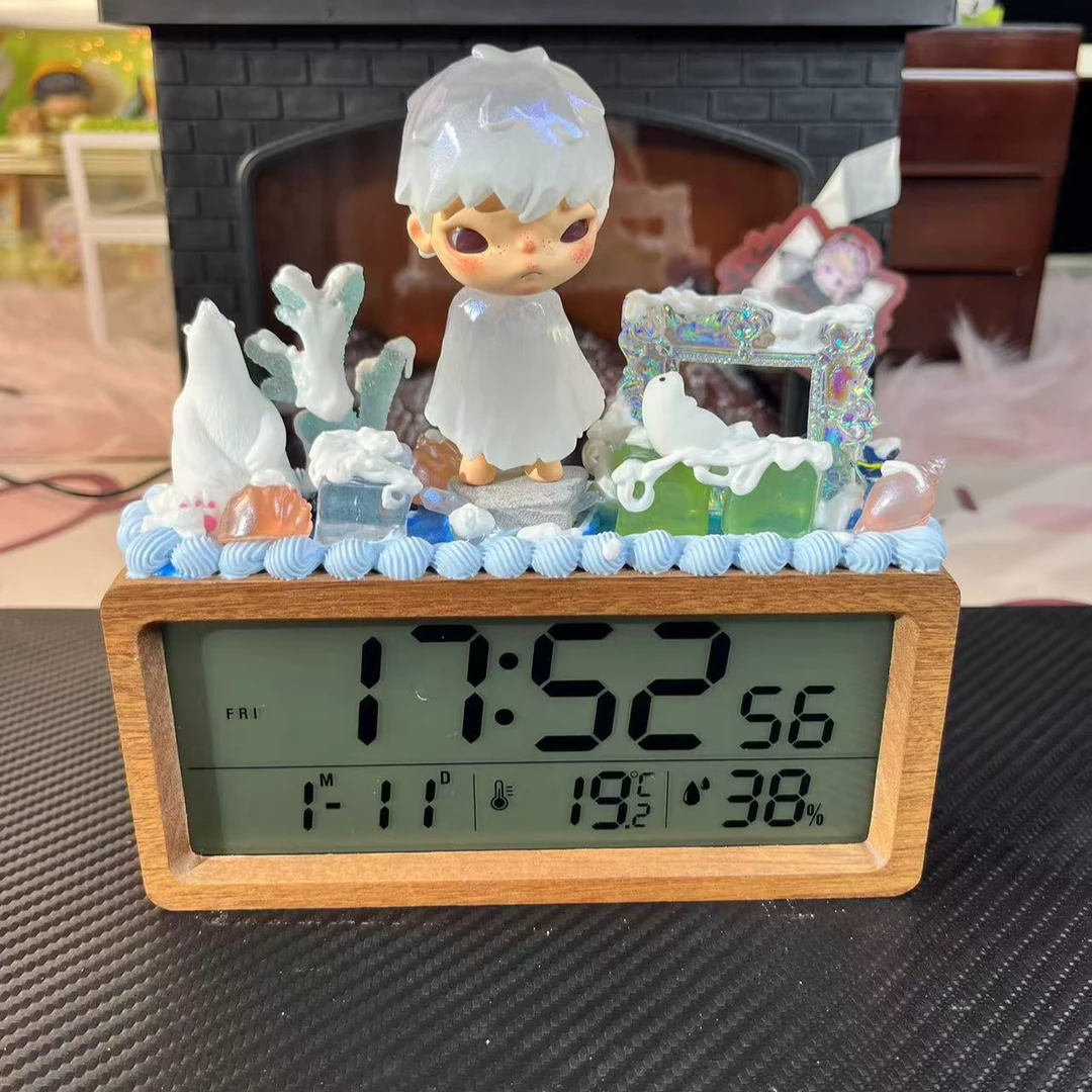 创意手作diy正版娃定时闹钟