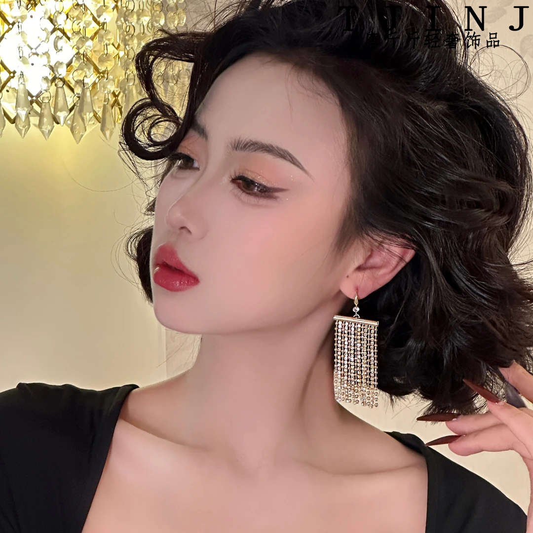 【绚丽流光】气质轻奢高级感流苏瀑布设计师款耳钩耳