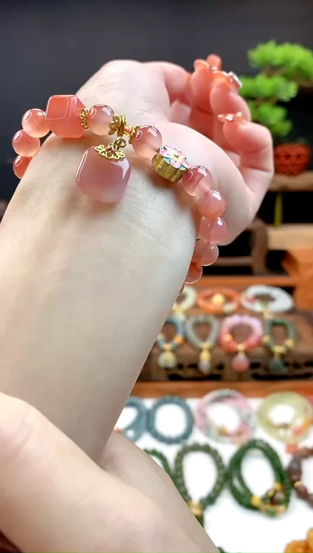 【闪购商品】玛瑙手链未镶嵌(多样性发货)3无事牌