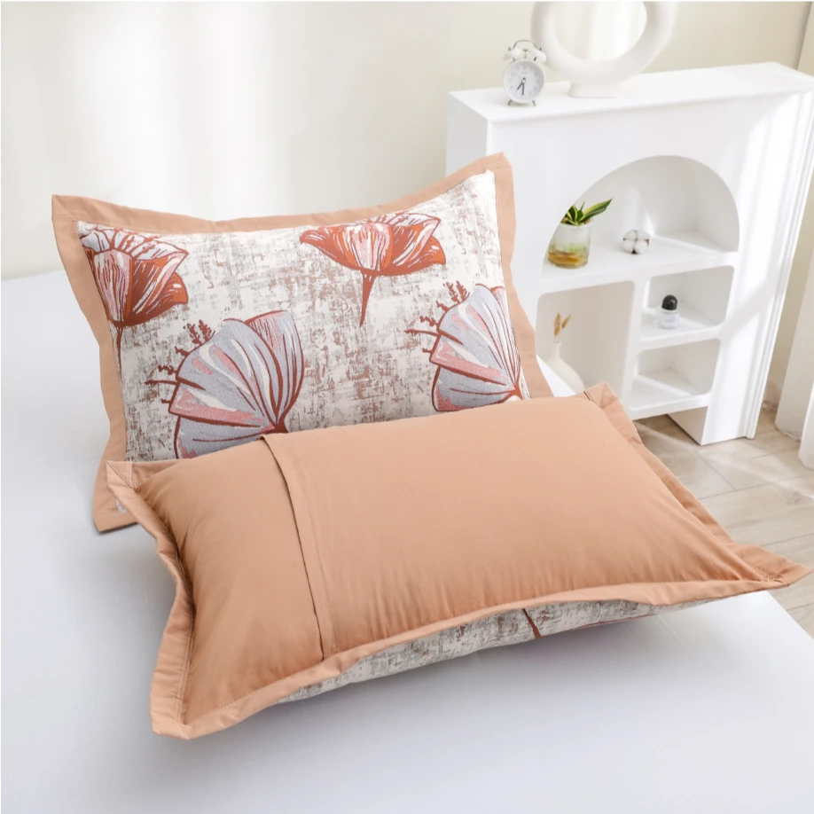 【虞美人】新款A类52*78CM加厚精梳棉双面透气细纱枕套一对装