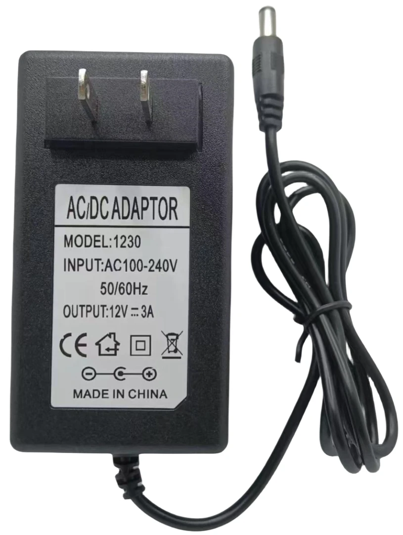 12V2A电源适配器3A通用监控液晶显示器电源线圆孔移动硬盘机顶盒
