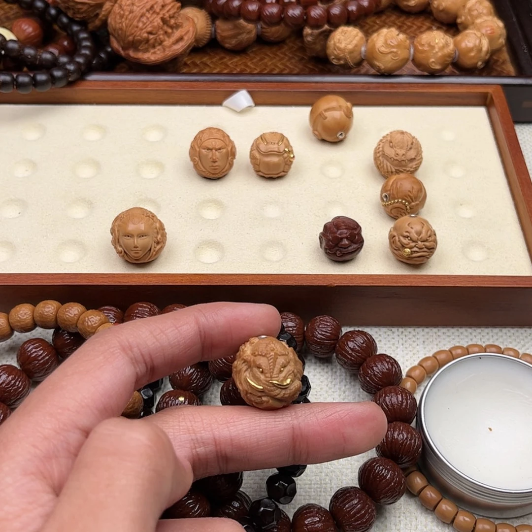 【闪购商品】猴头核桃吊坠我****贝555