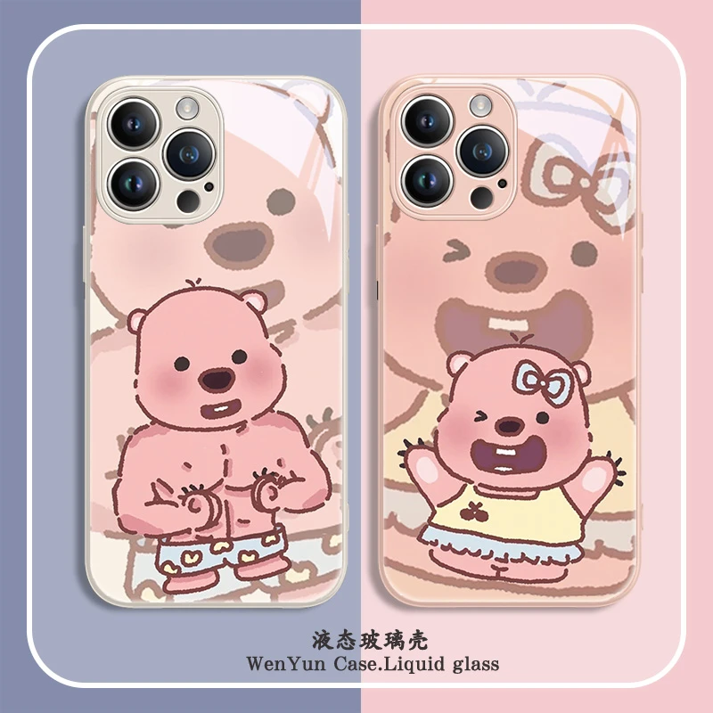 loopy小海狸适用苹果华为/小米/vivo/oppo搞怪趣味网红情侣手机壳