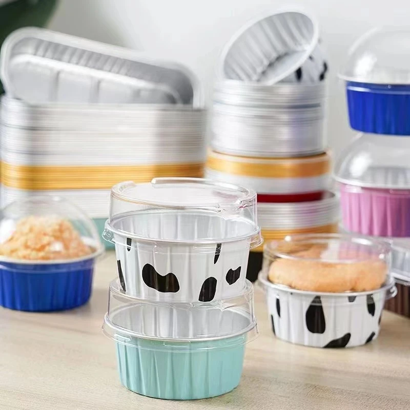 布丁杯蛋糕虾扯蛋模具雪媚娘蛋糕烤箱杯空气炸锅专用锡纸碗