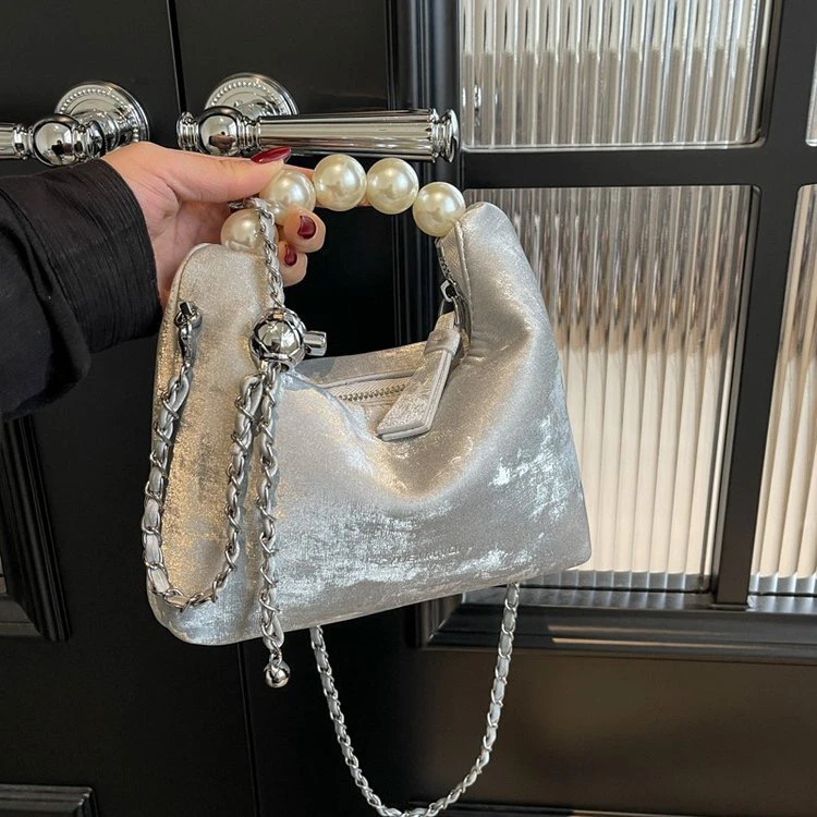 【2024夏季新款】串珠手提包简约时尚百搭nice潮流韩版斜跨小包包