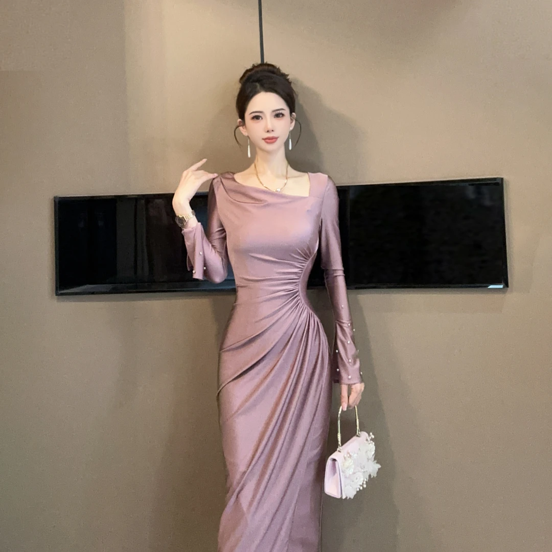 【香香原创】新款法式气质显瘦高级感修身连衣裙31011