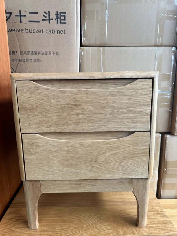 处理白橡木半岛床头柜现代简约橡木储物柜