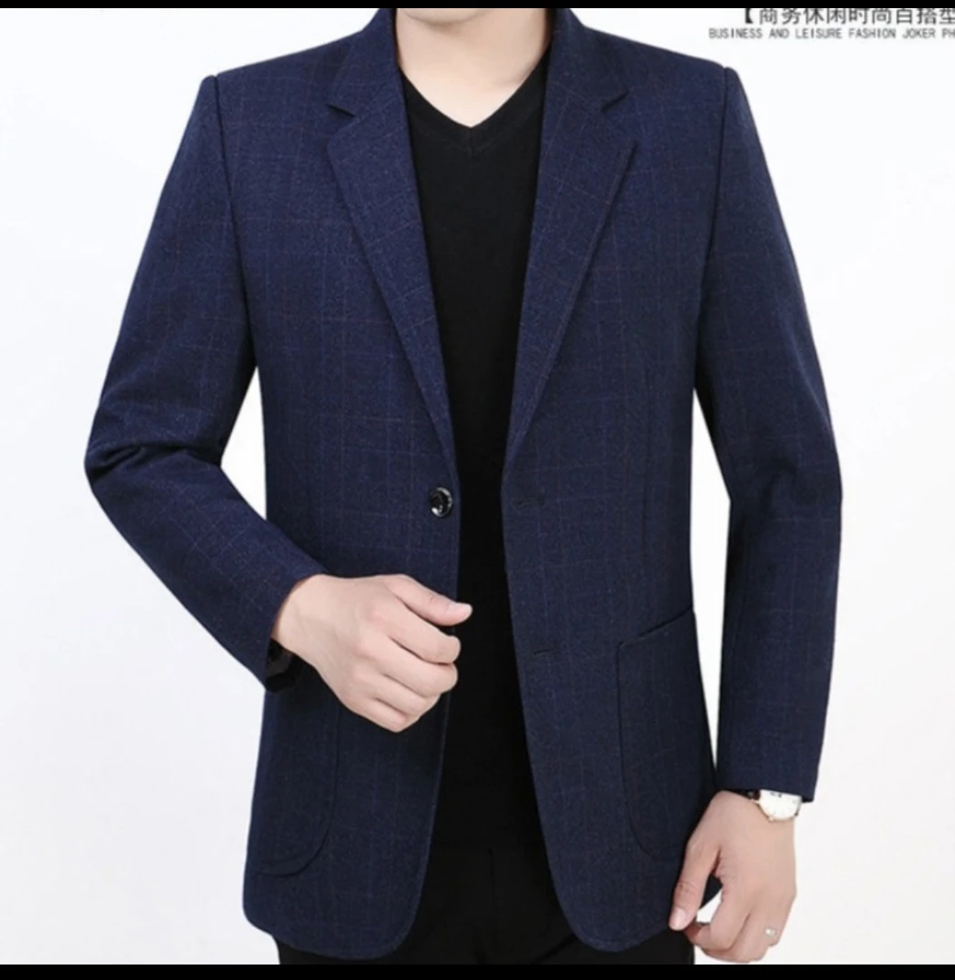 （1）2024年格子春秋新款西装休闲西服外套单西上衣