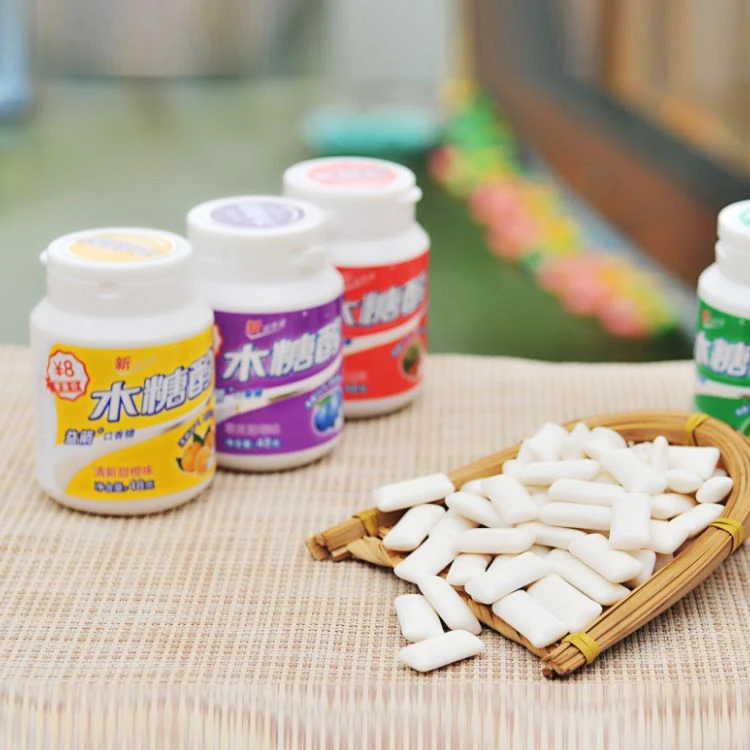 3瓶益箭木糖醇清新口香糖批发水果味糖果年货零食品