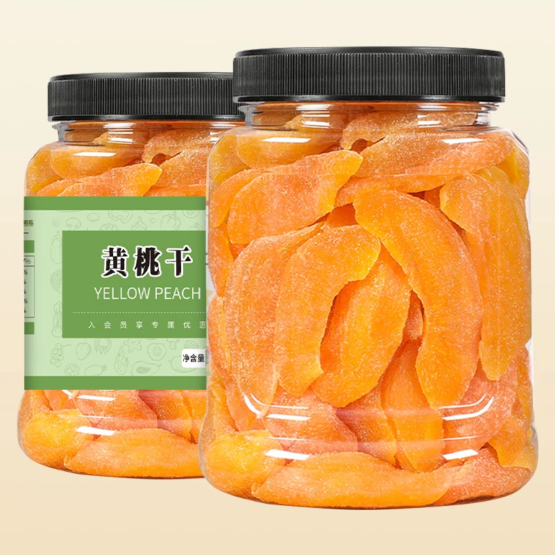 黄桃干200g袋装桃子干桃肉零食水果干散装桃片蜜饯桃脯蜜饯果脯
