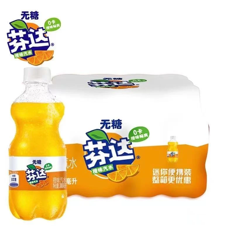 可口可乐芬达雪碧300ML*12瓶经典口味碳酸饮料无糖便携装