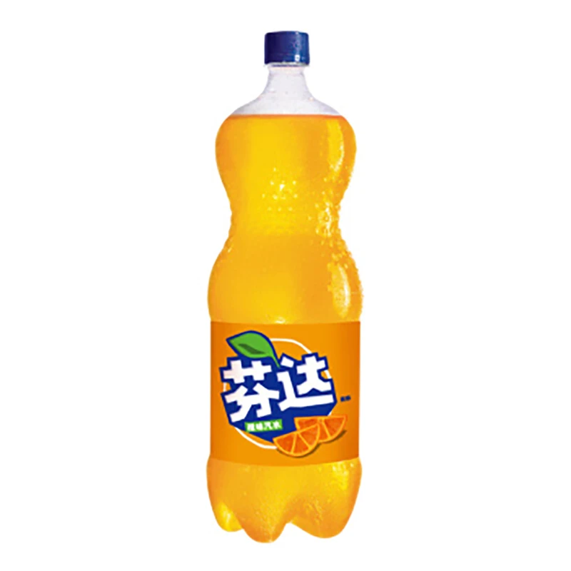 橙味芬达含糖888ML*1瓶经典口味碳酸饮料
